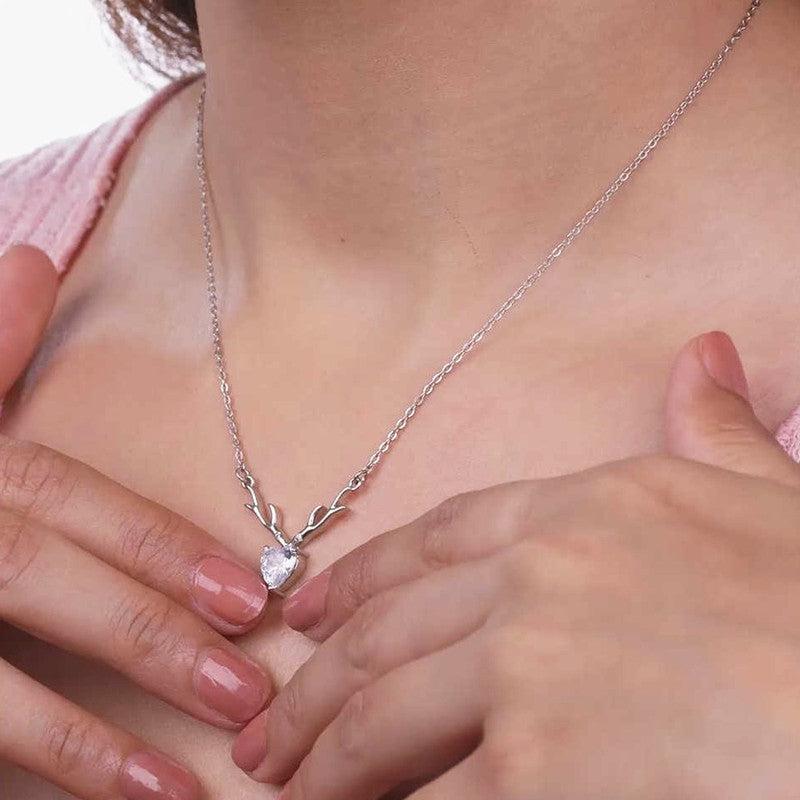 Silver Plated Anti Tarnish Stainless Steel Heart Themed Pendant
